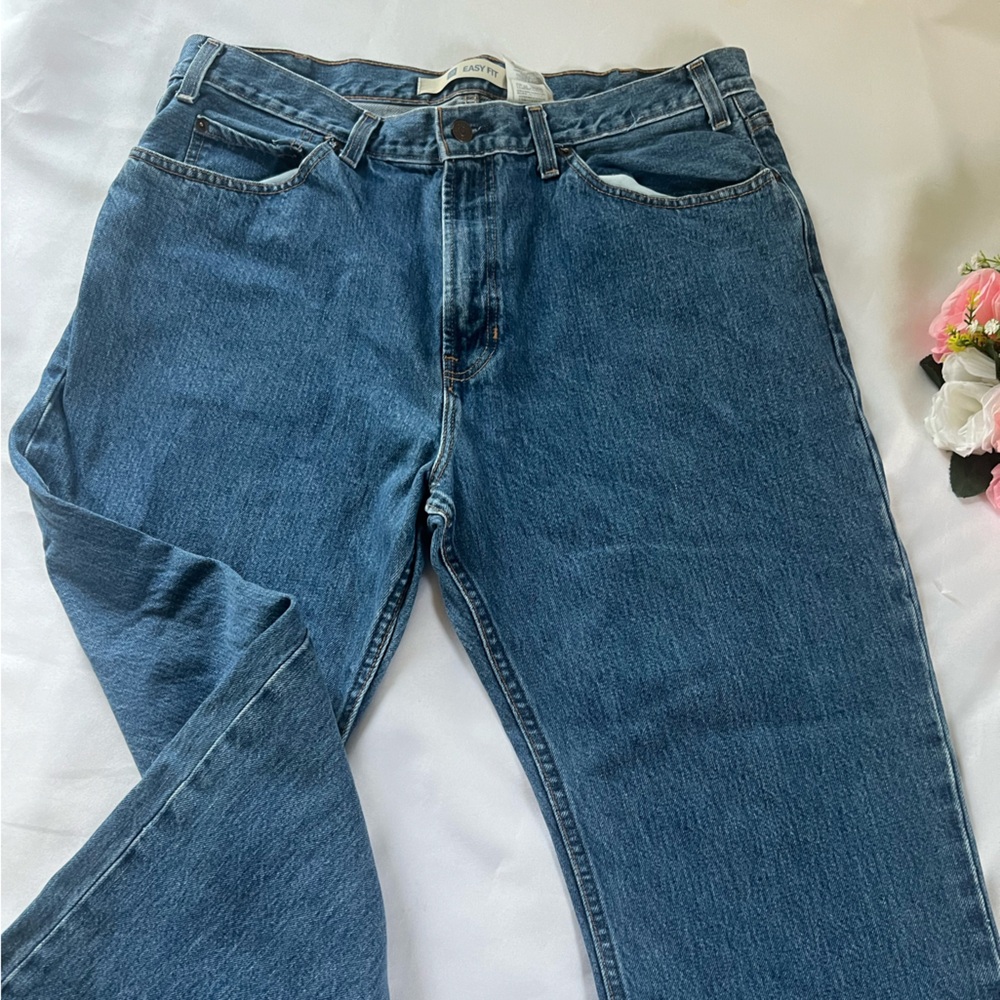 Easy fit men’s denim jeans size 38 x 30 blue